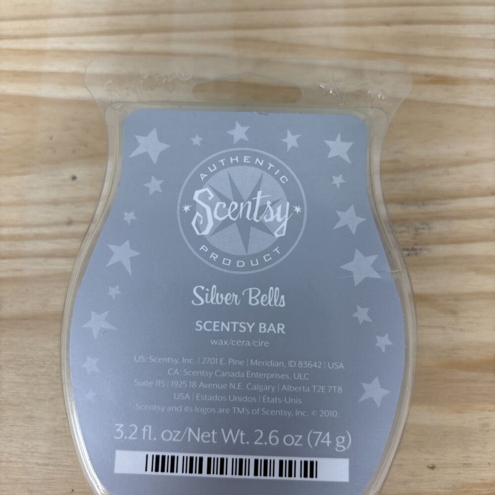 Scentsy Wax Bar Silver Bells 3.2 fl oz RETIRED